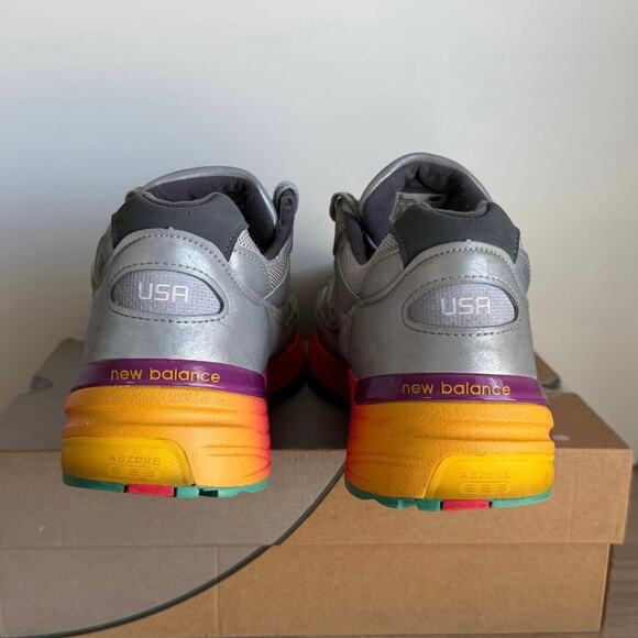 New Balance 992 Made In USA Grey/Multi Men Sneakers M992BC - SZ 13 D main image 7